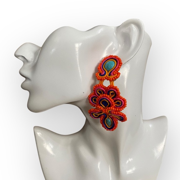 173 Boho Beaded Earrings - Picture 5 of 8